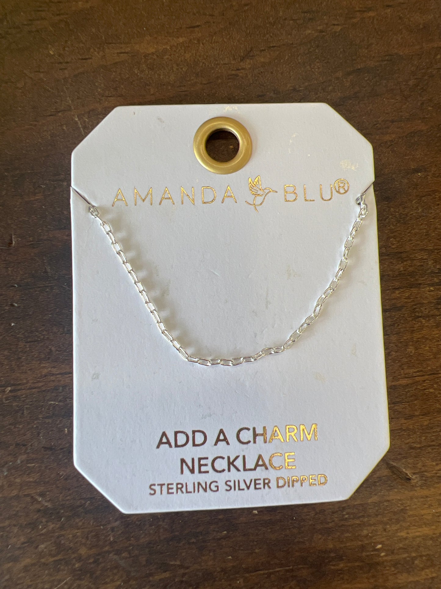 Silver Add A Charm Paperclip Chain Necklace