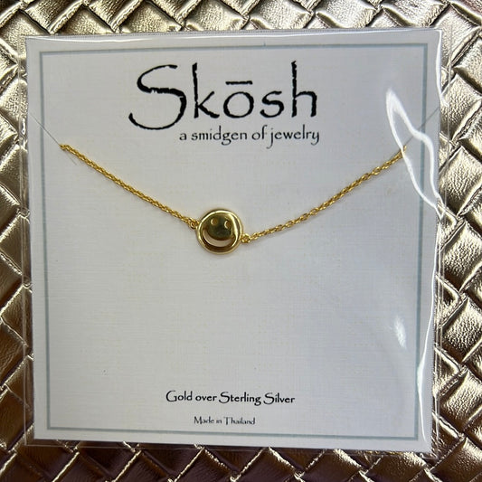 Gold Smiley Face Necklace