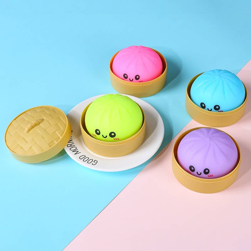 Pressure Squishy Toy Dumplings | 40BTS415: Assorted