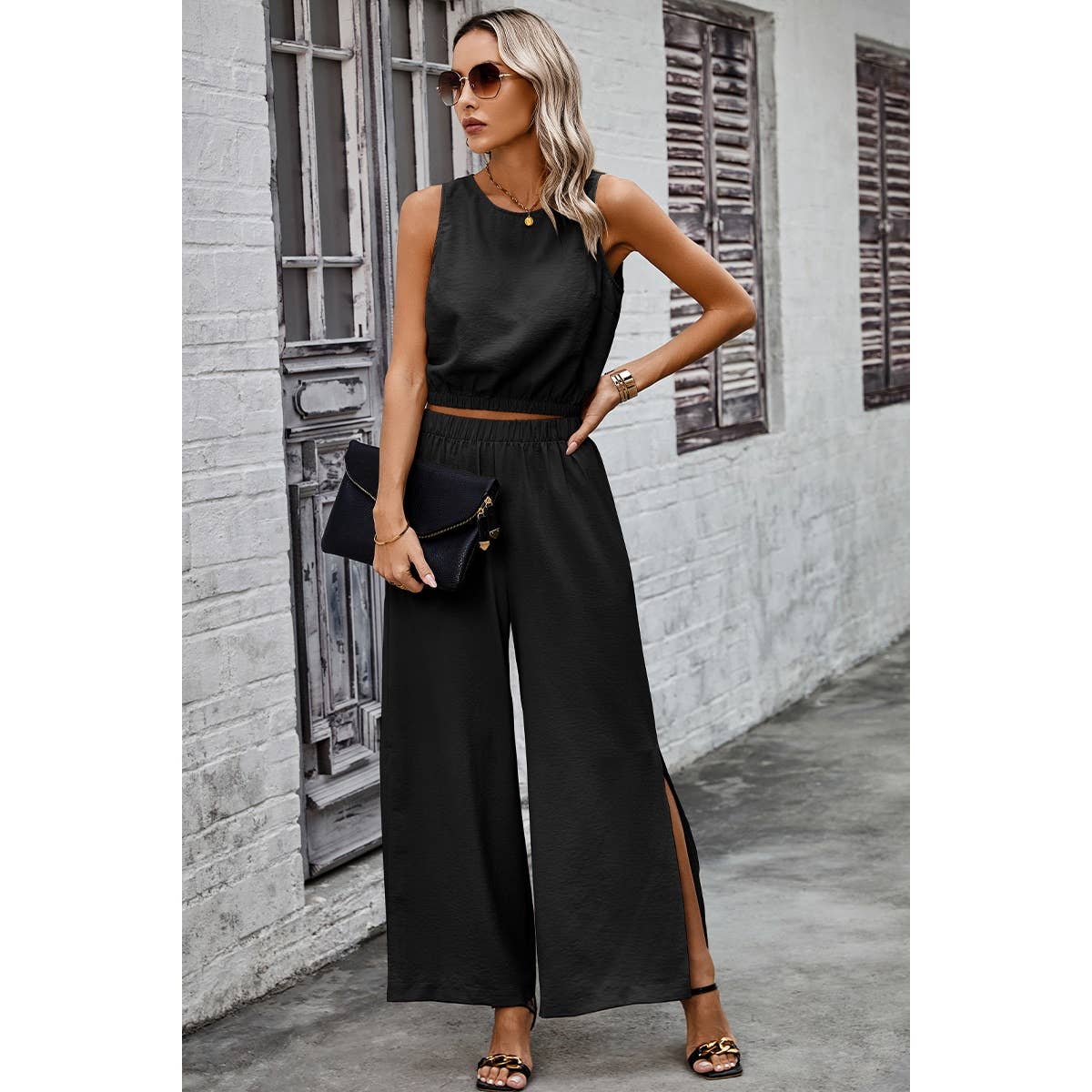Two Piece Sleeveless Set