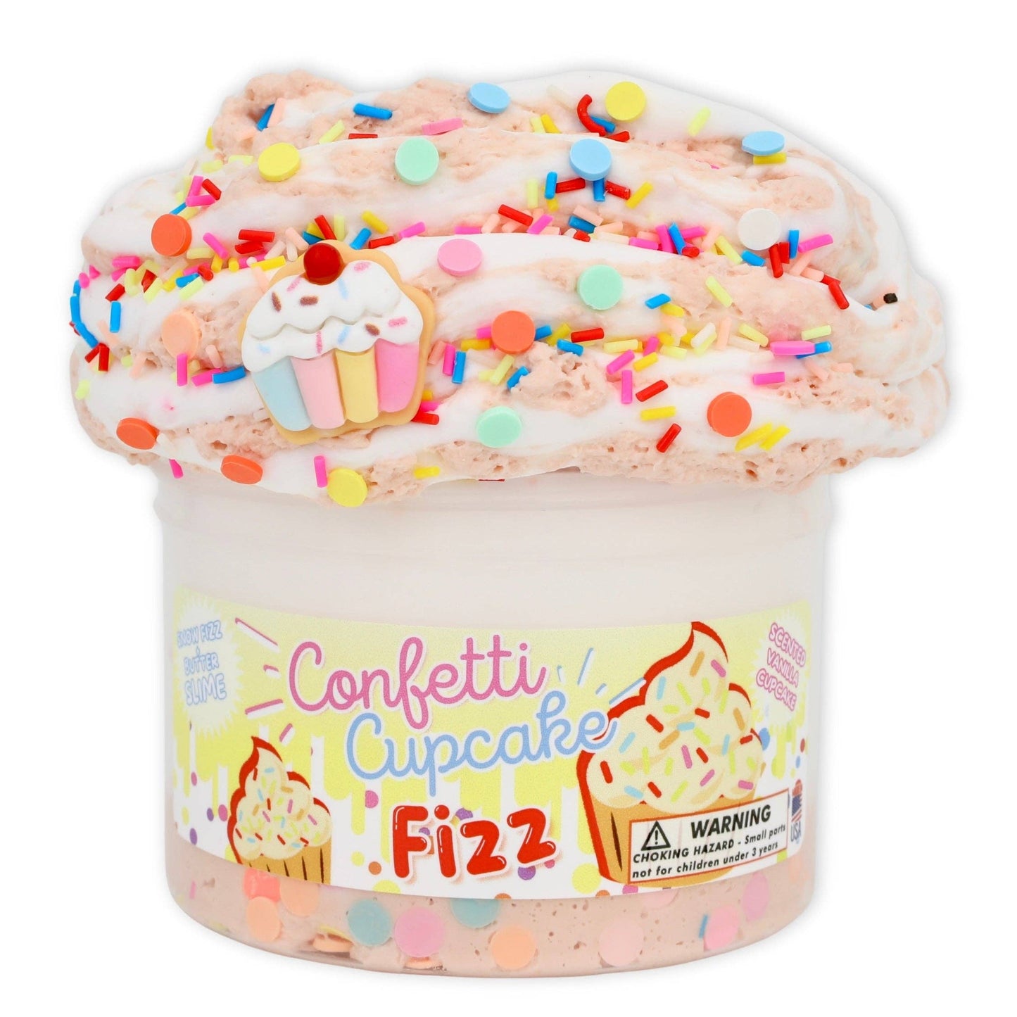 Confetti Cupcake Fizz - Hybrid Textured Slime