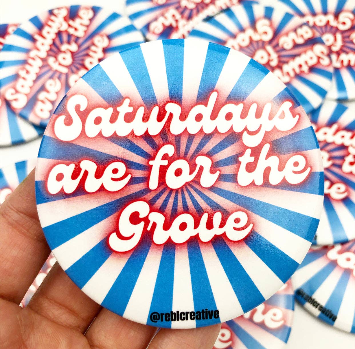 Saturdays - The Grove - Game Day Button