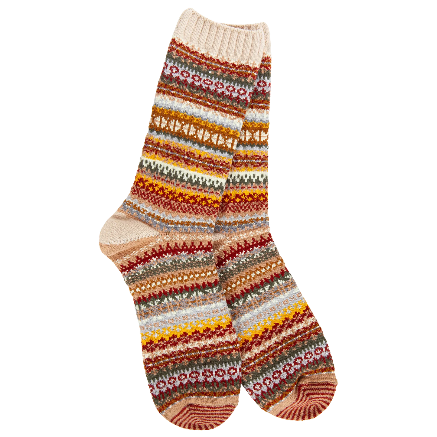 Weekend Nordic Crew Socks + Cashew