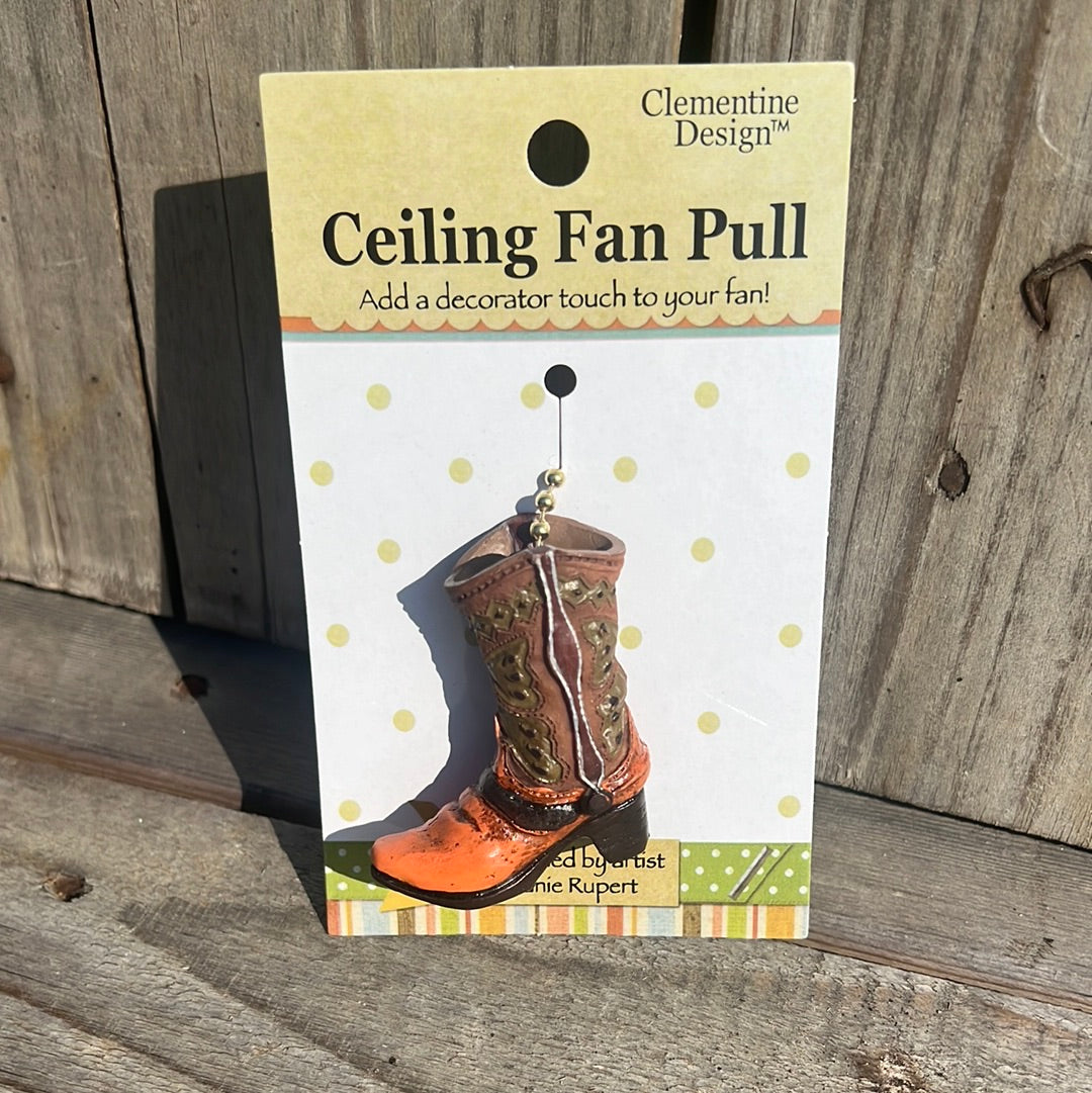 Cowboy Boot Fan Pull