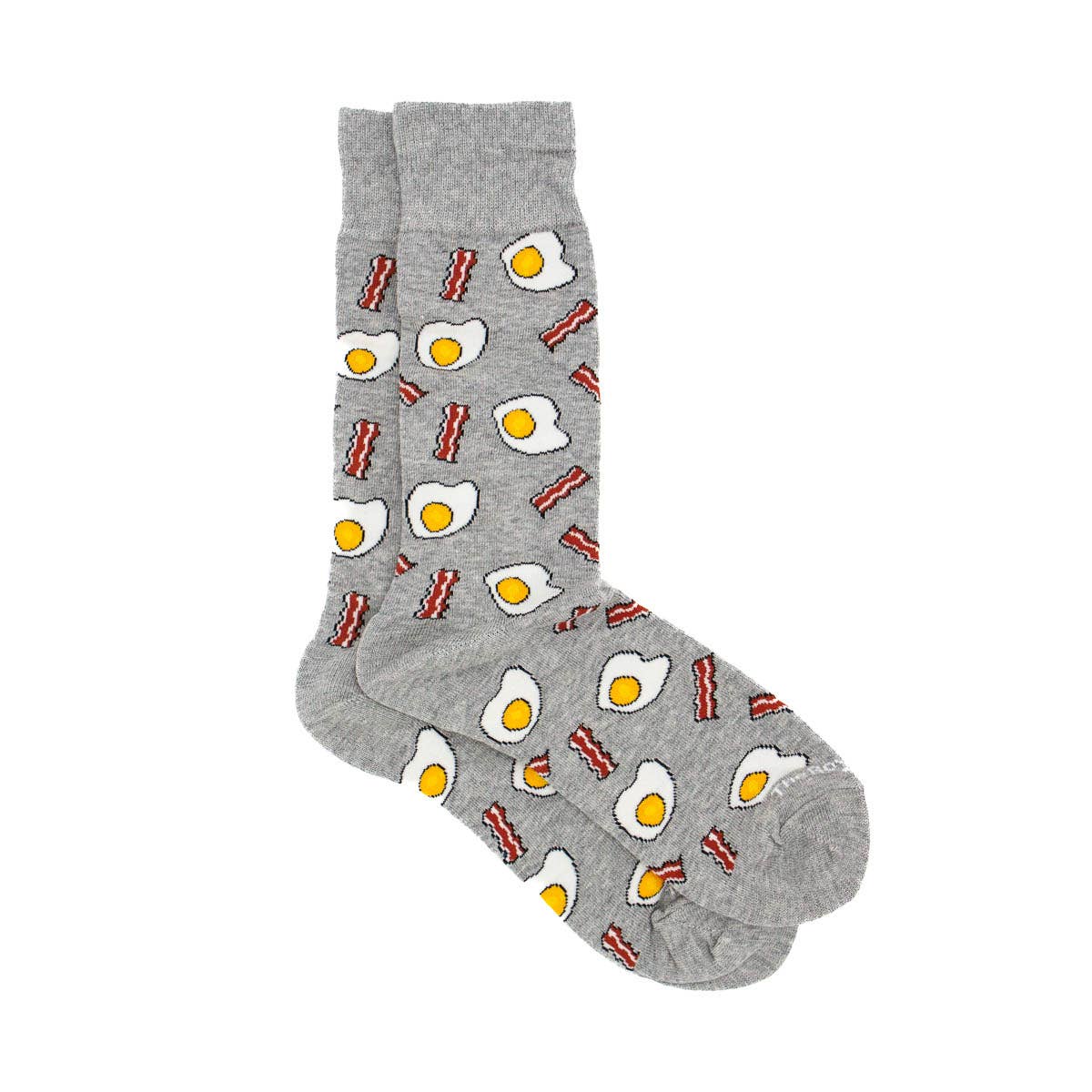 Men's Bacon and Eggs Socks Gray/Red/White One Size