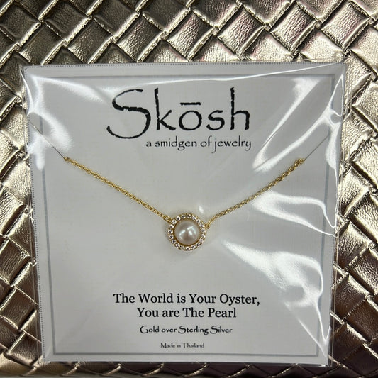 Diamond Pearl Necklace