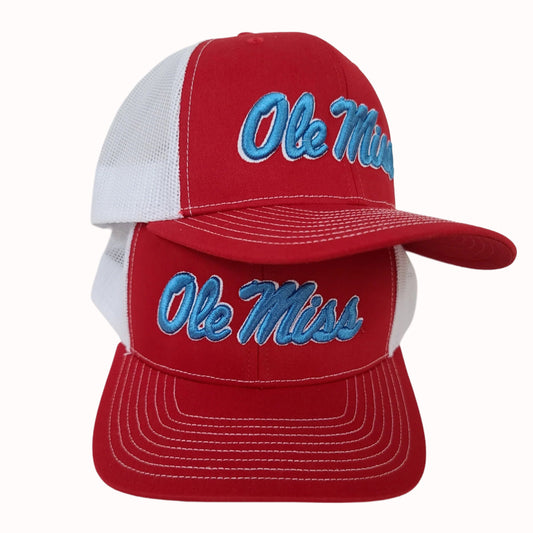 Script Ole Miss Puff Cap
