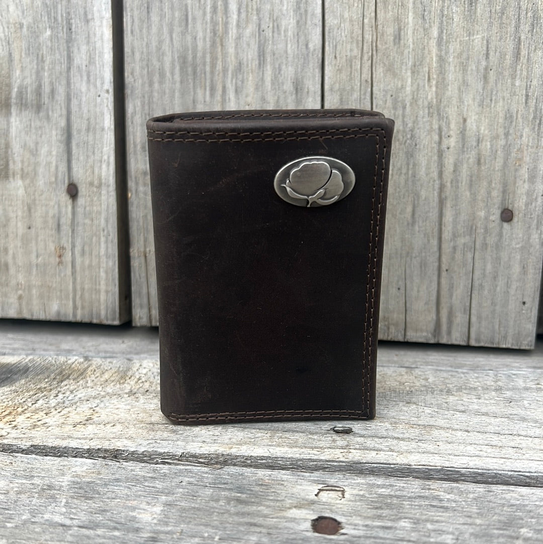 Zep-Pro + Light Brown Crazy Horse TriFold Wallet