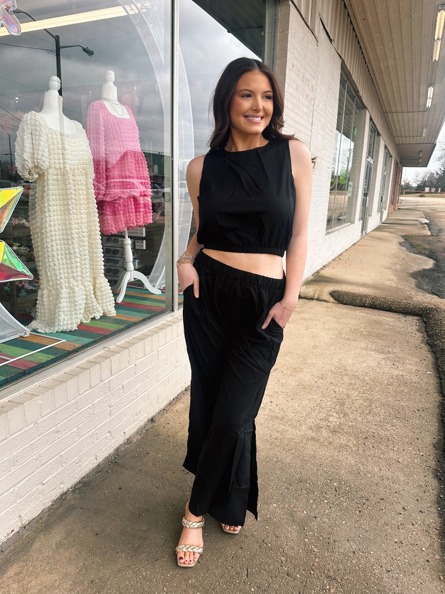 Two Piece Sleeveless Set