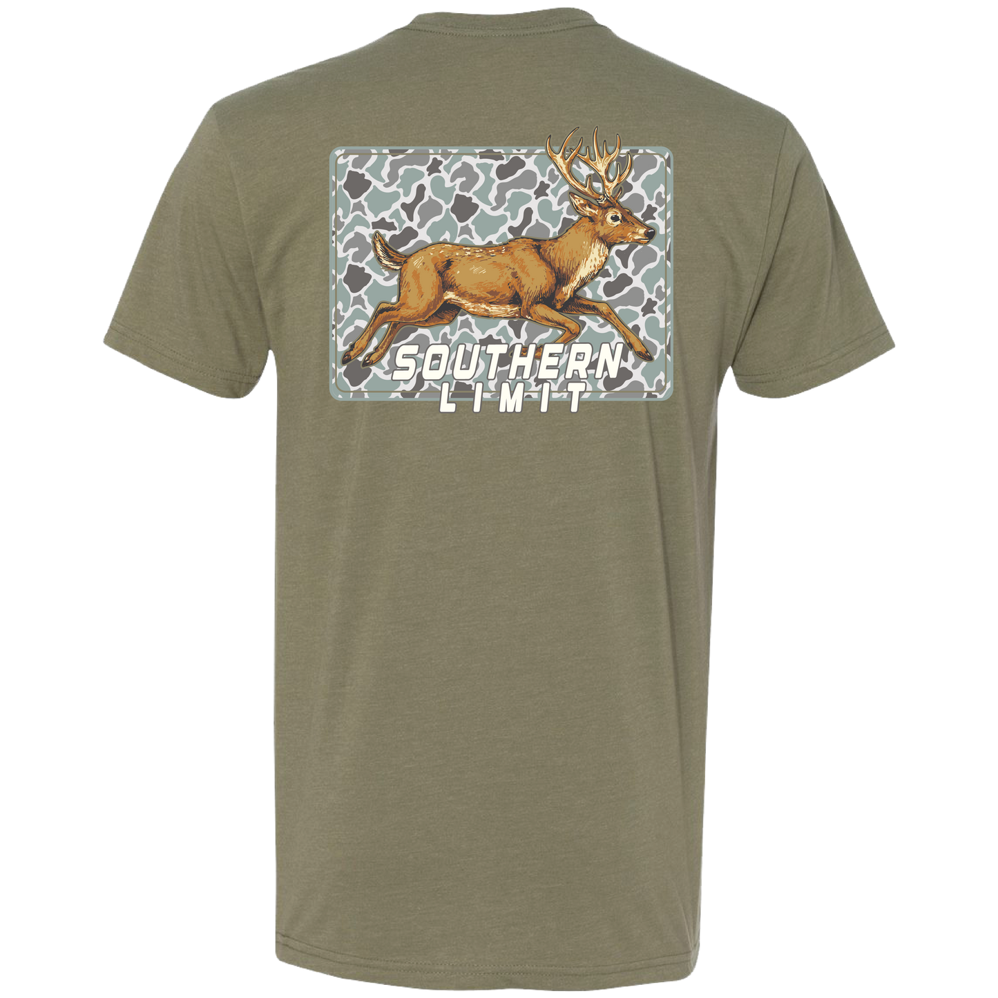 Southern Limit Camo Buck Tee