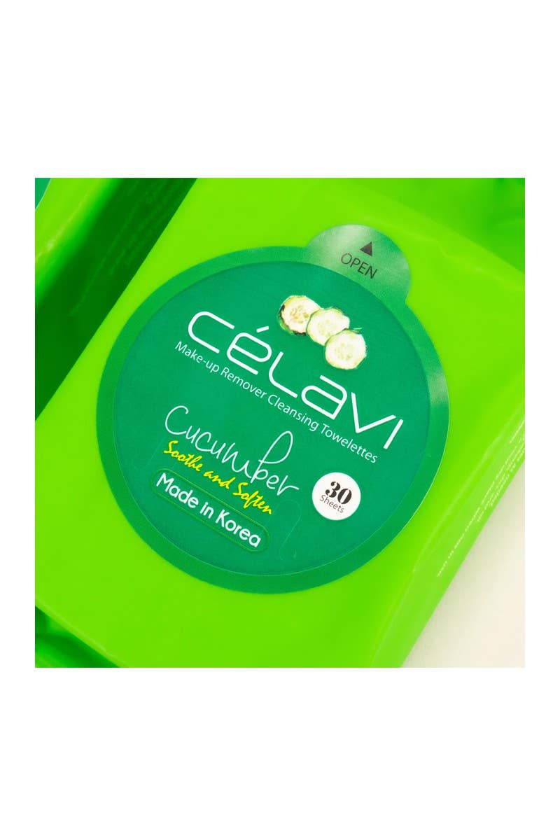 Celavi MT004 Makeup Cleansing Towelette Cucumber - 6pc