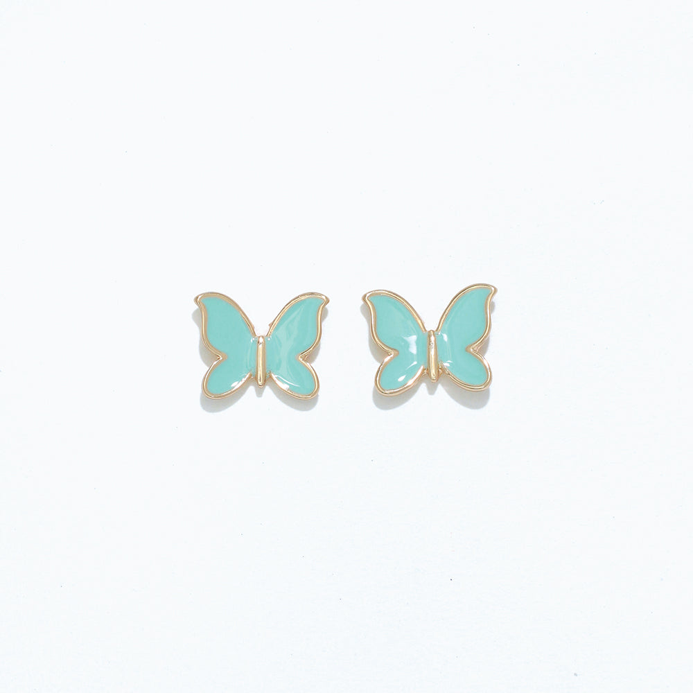 Aqua Butterfly Earrings