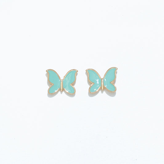 Aqua Butterfly Earrings