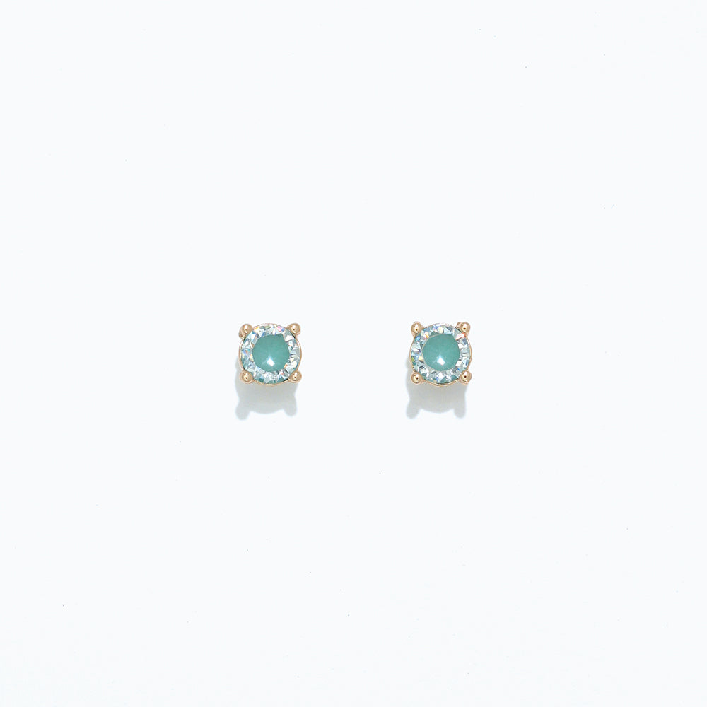 Sparkling Aqua CZ Earrings