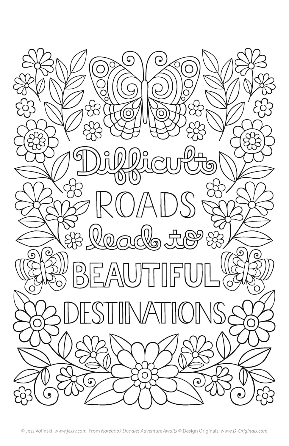 Adventure Awaits Notebook Doodles