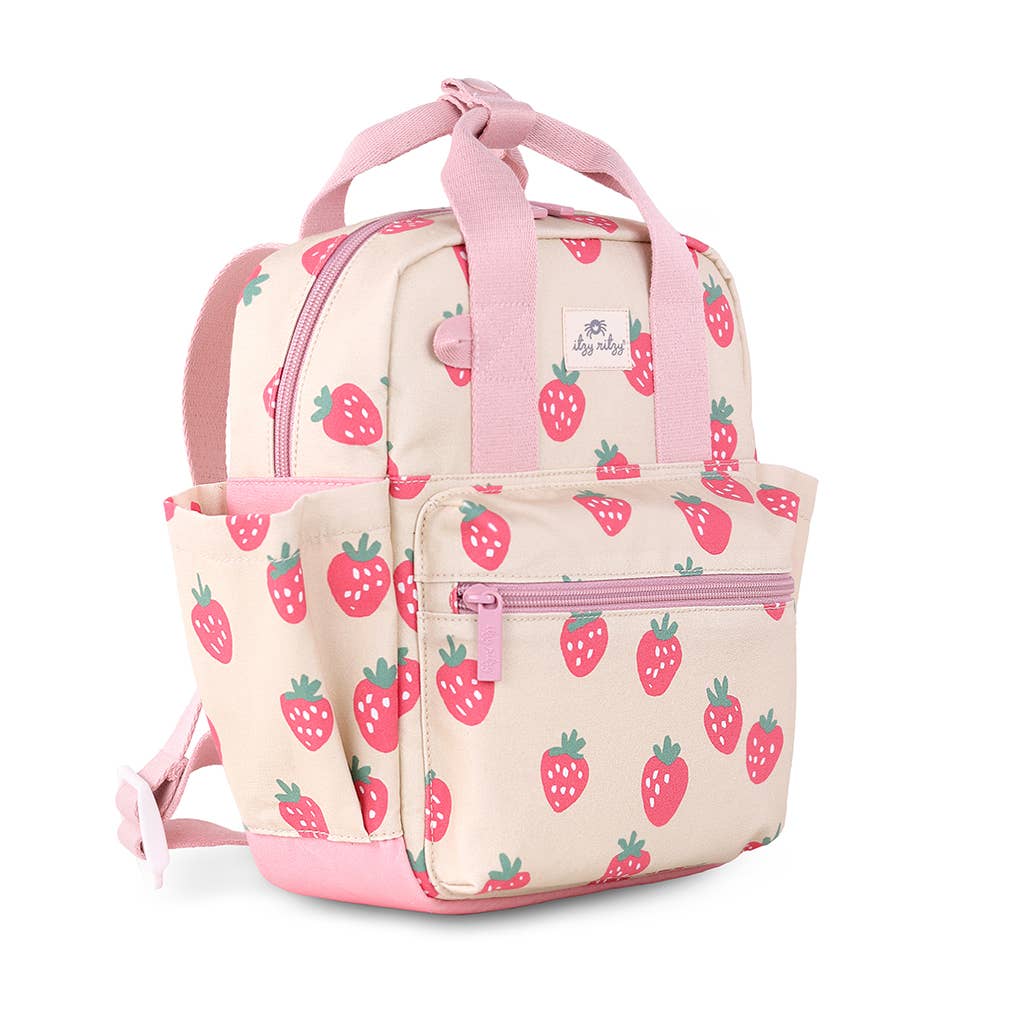 Itzy Bitzy Toddler Backpack: Strawberries & Cream
