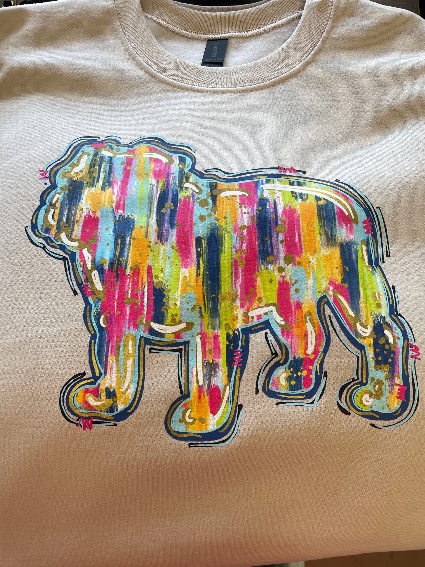 Watercolor Bulldogs Sweatshirt