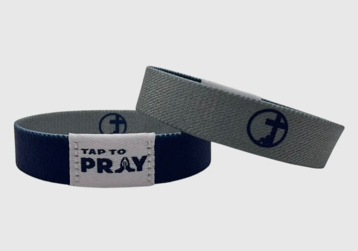 Tap To Pray - Navy & Grey