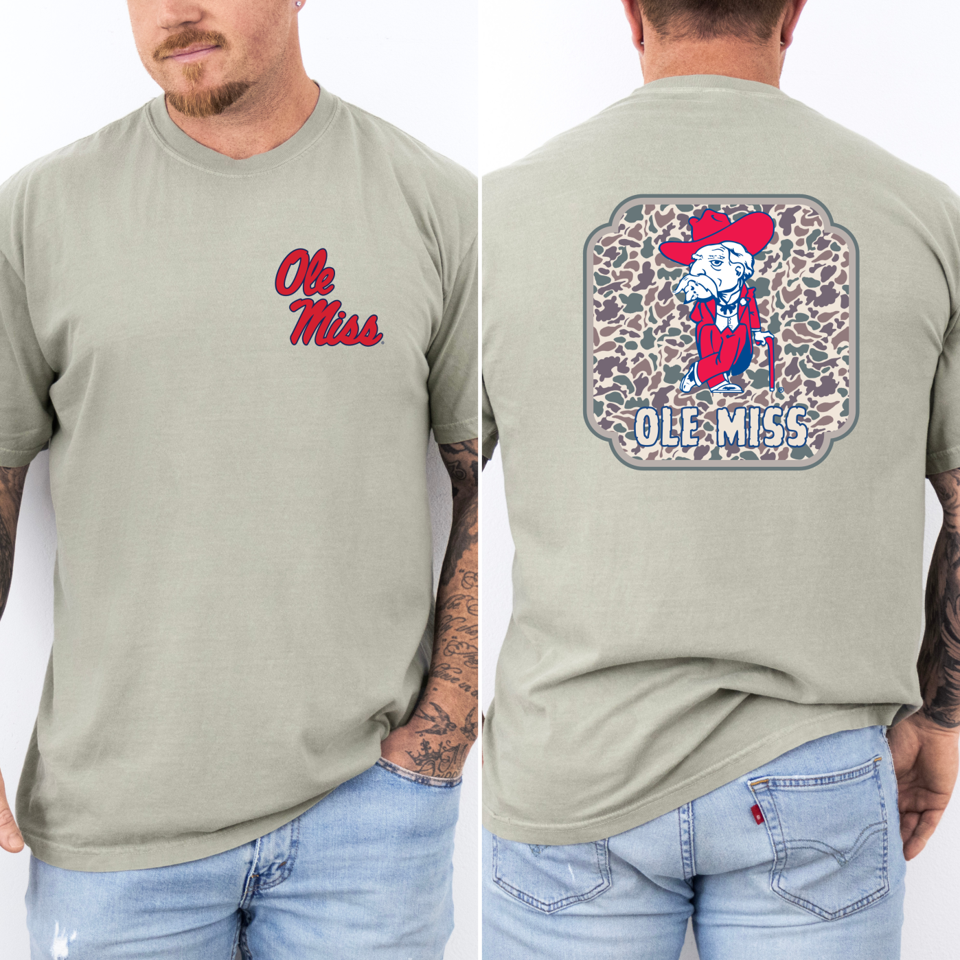 Ole Miss Rebel Sandstone Tee