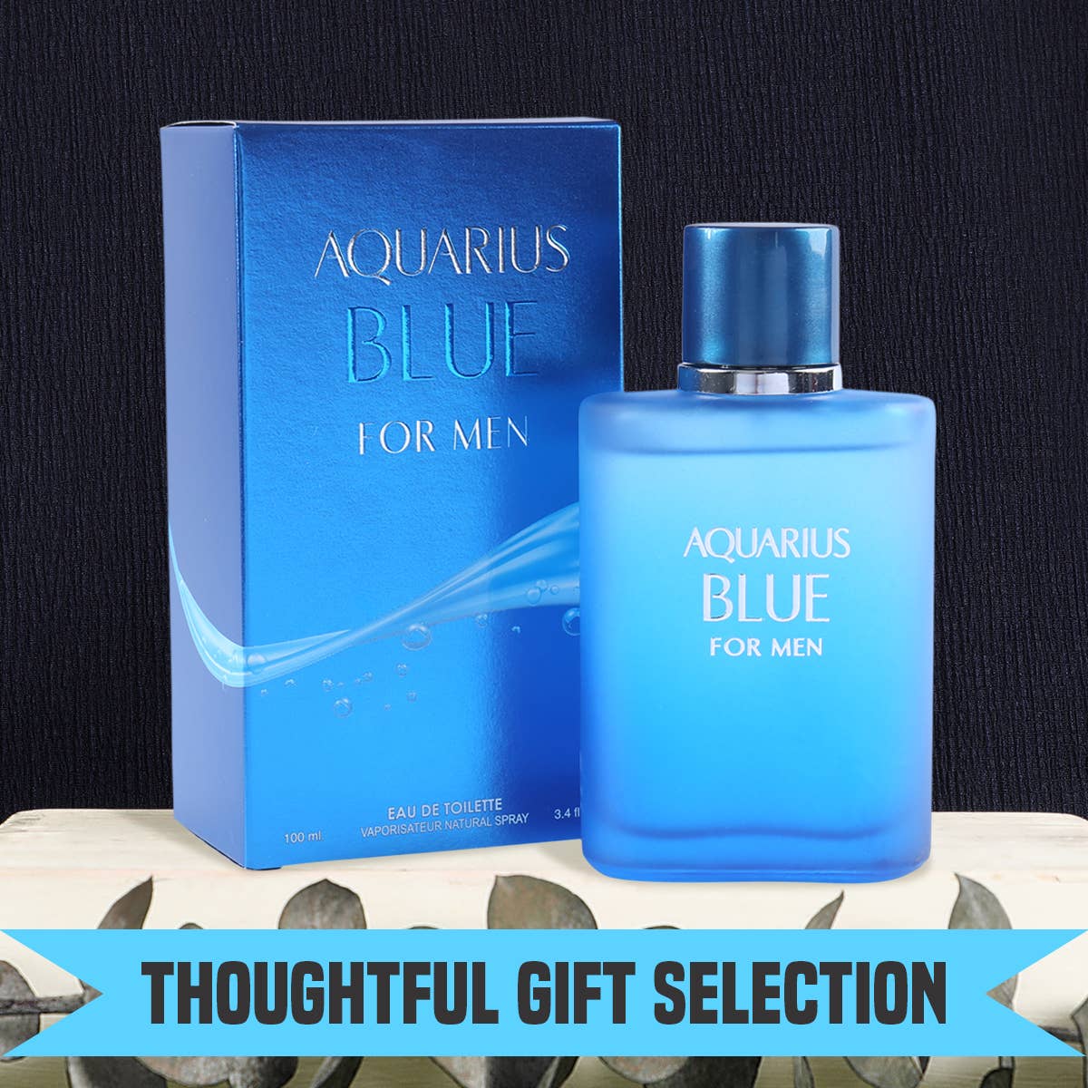 Aquarius Blue Natural Spray Cologne For Men