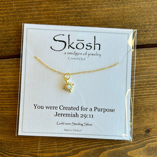 Opal Starburst Necklace