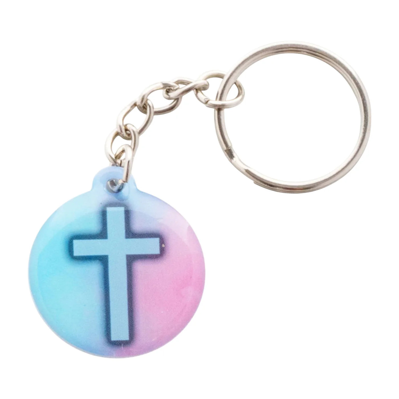Acrylic Keychain - Pastel + Cross