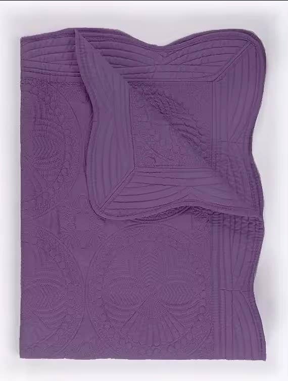 Heirloom Quilt - Baby Quilt Blanket Swaddle Monogram: Teal