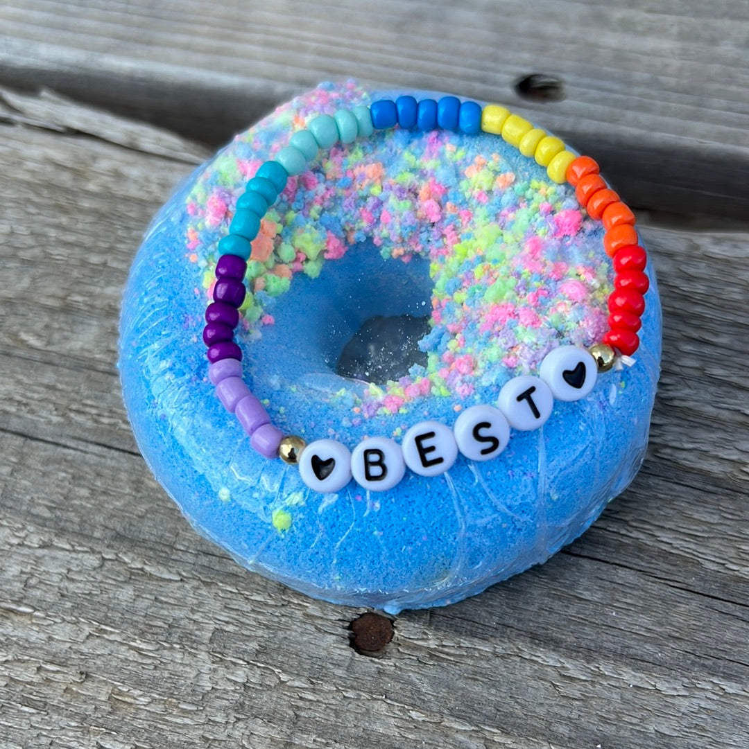Bracelet & Donut Bath Bomb Duo