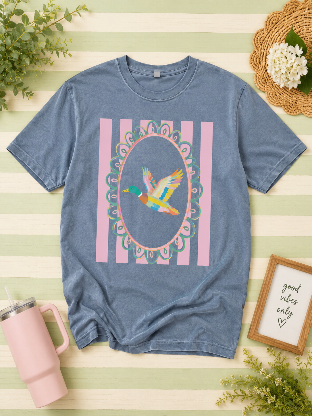Colorful Mallard Duck Tee