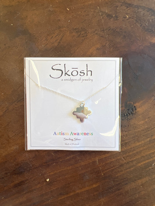 Autism Awareness Puzzle Piece Necklace