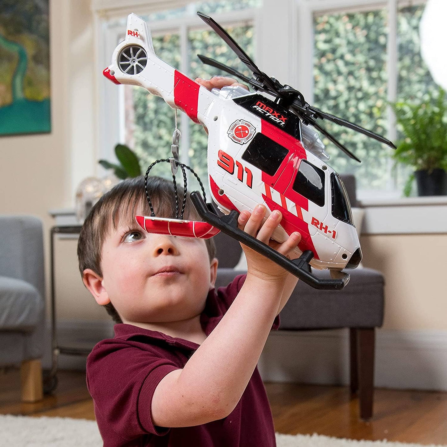 Maxx Action 12" Motorized Lights & Sounds Helicopter