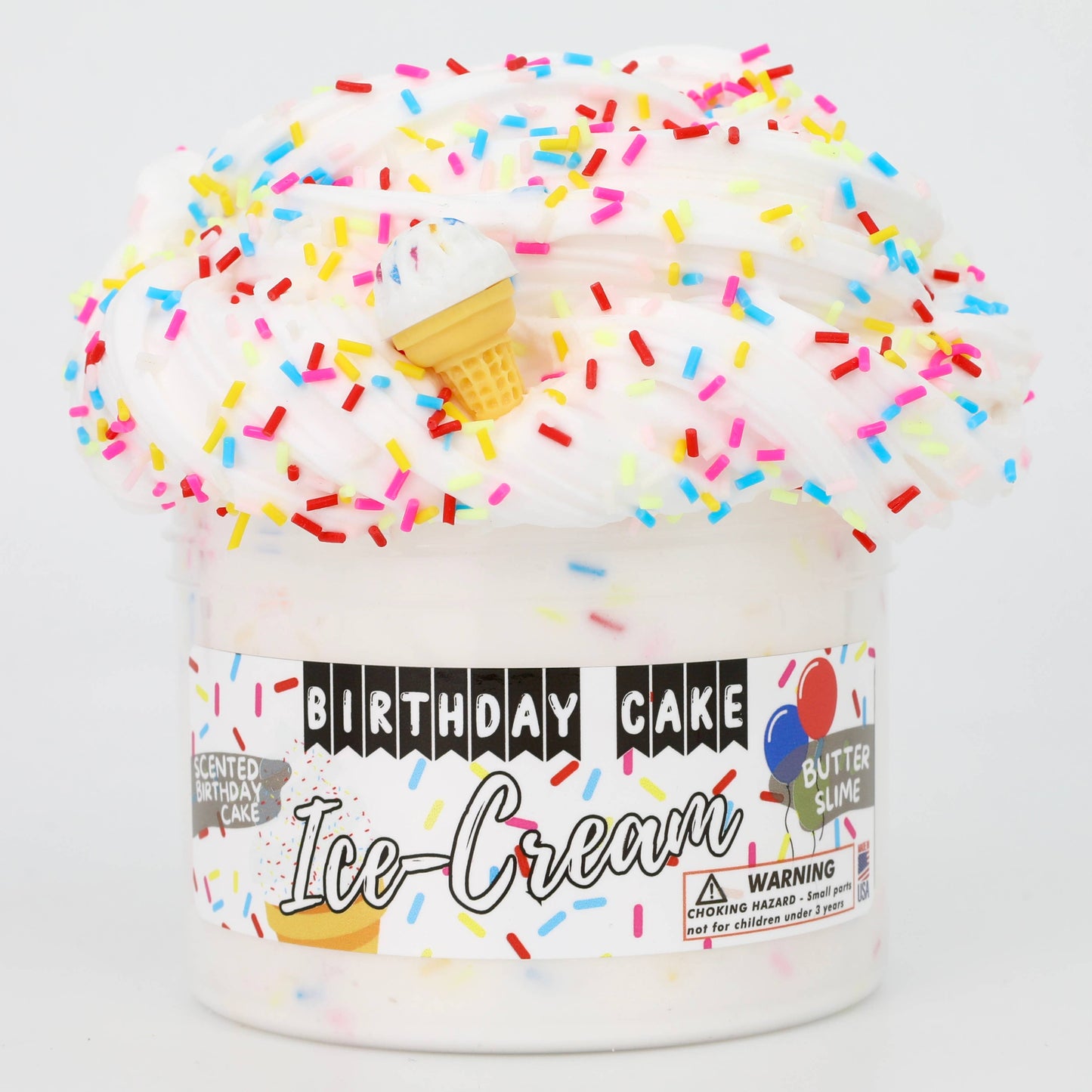 Birthday Cake Ice Cream - Butter Textured Slime
