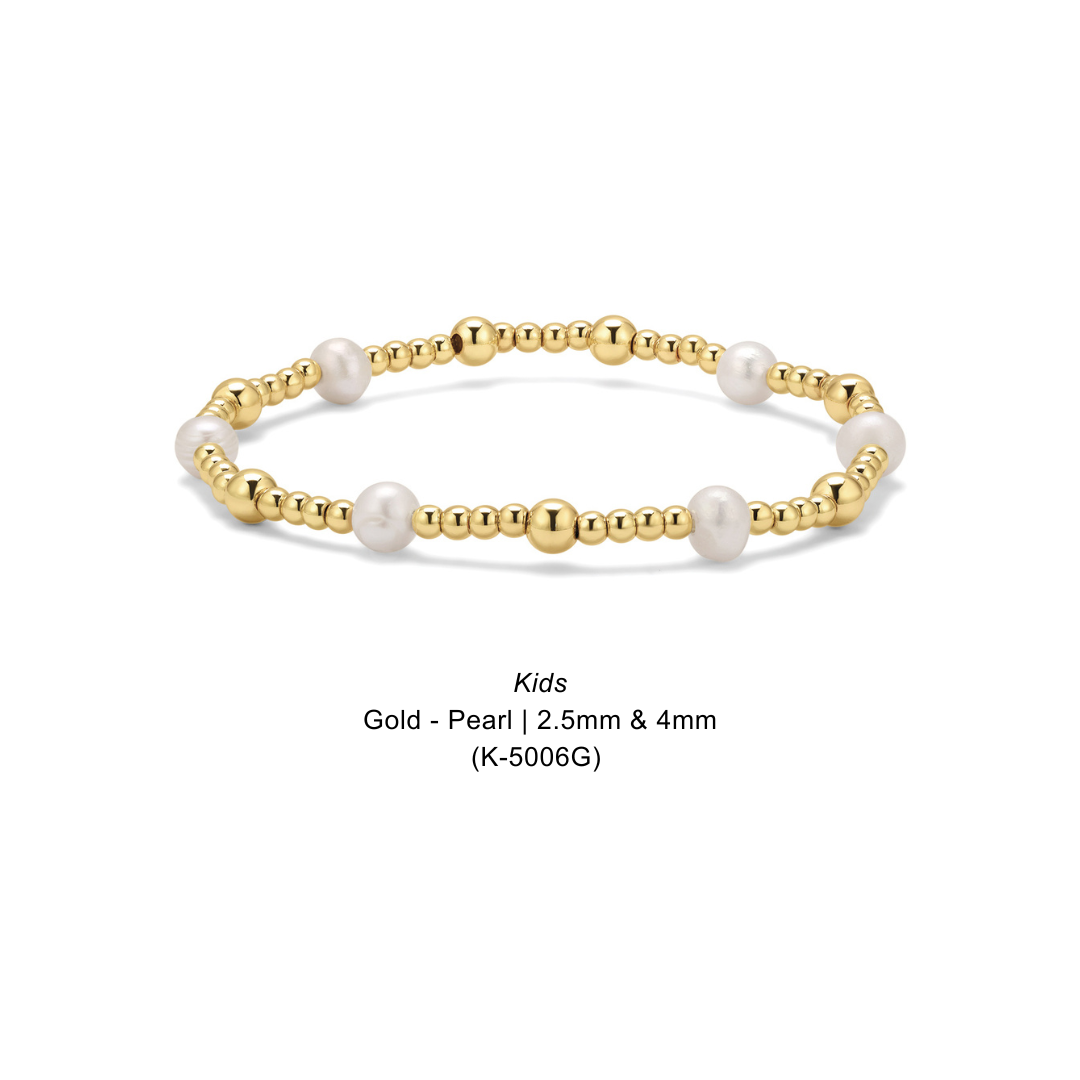 Kids Gold - Pearl | 2.5mm & 4mm