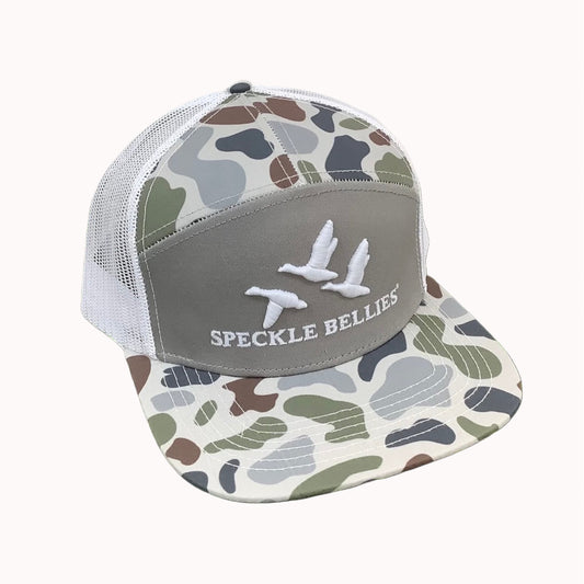 3G/3D Logo 7 Panel Brackish White Cap