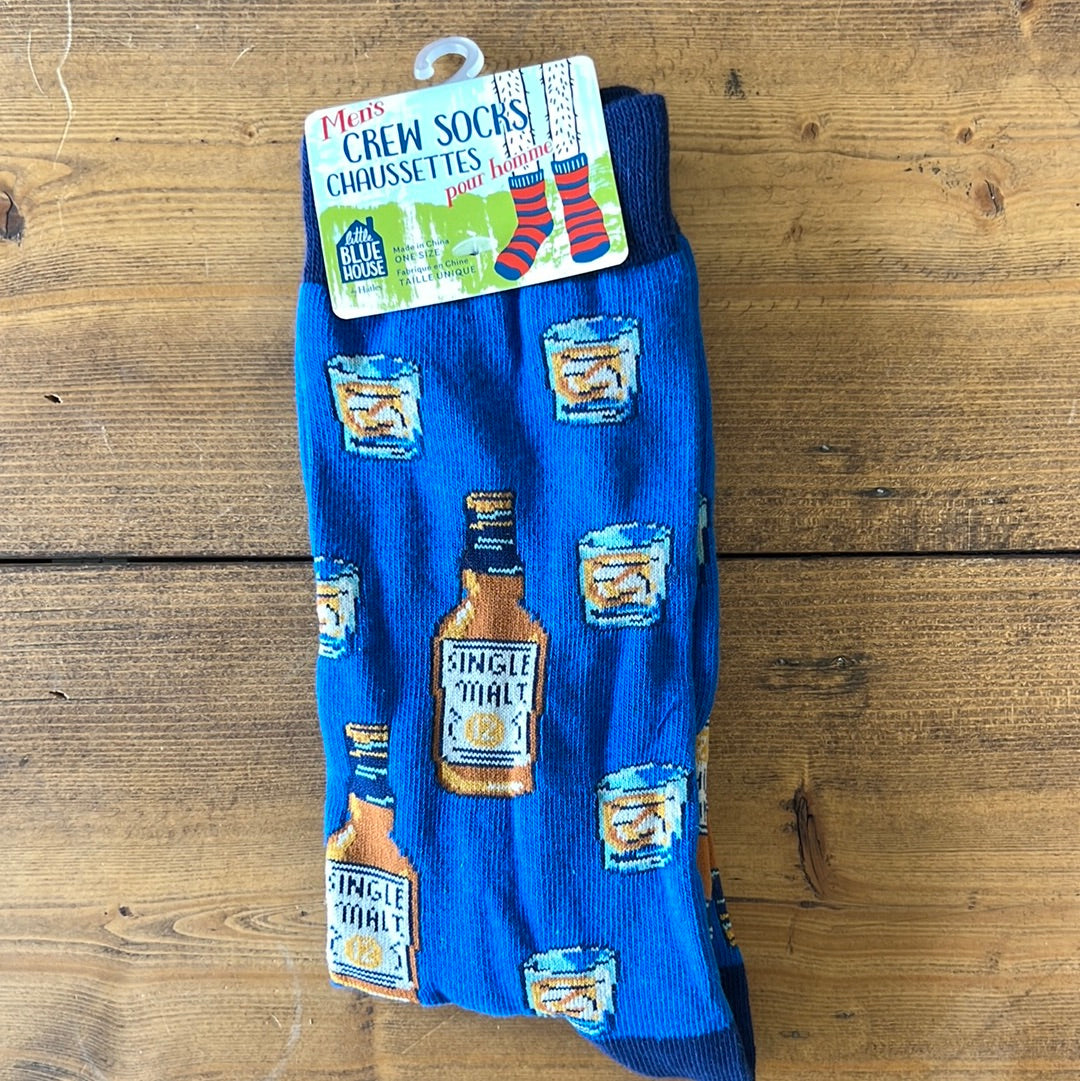 Whiskey Business + Men’s Crew Socks