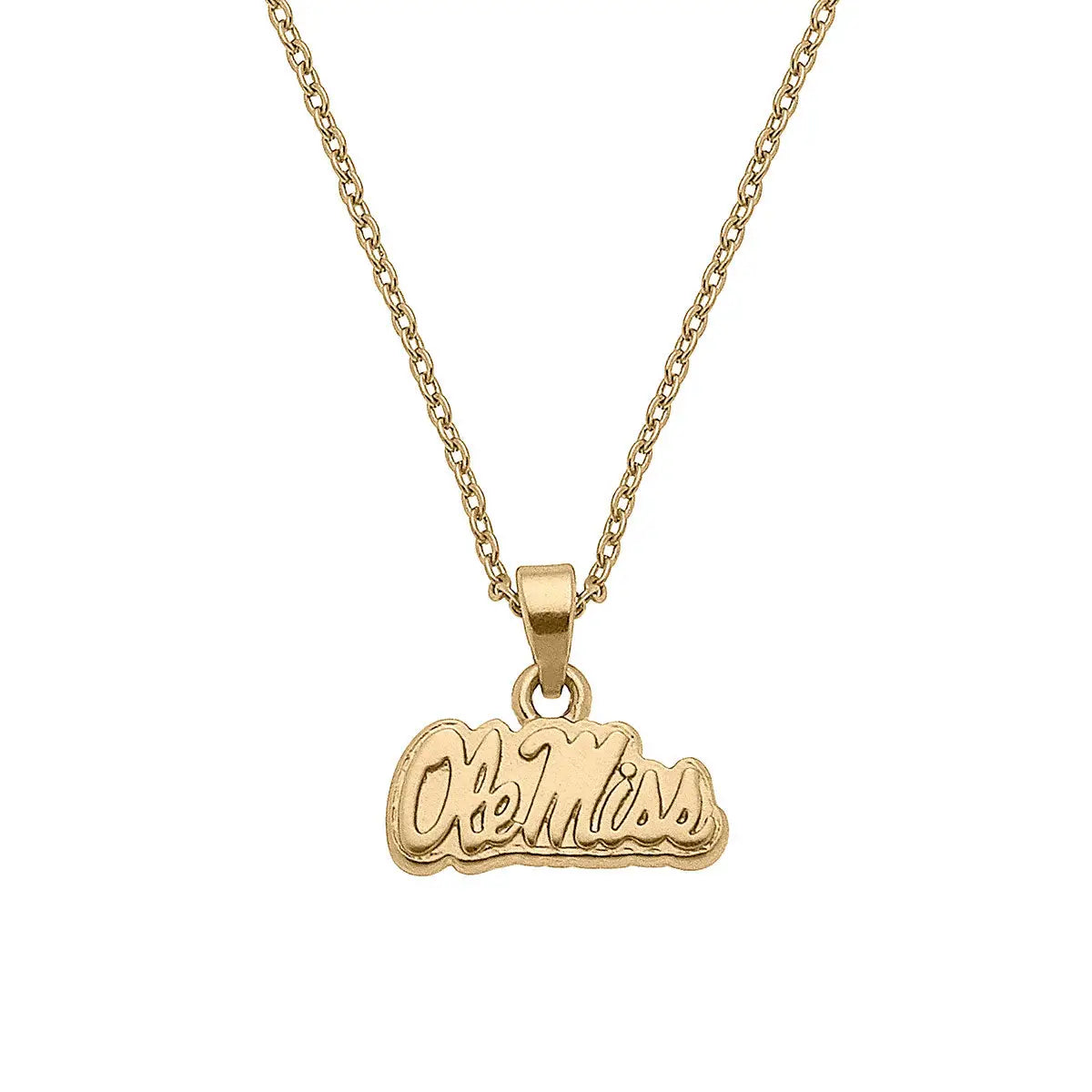 Ole Miss Rebels Gold Plated Pendant Necklace