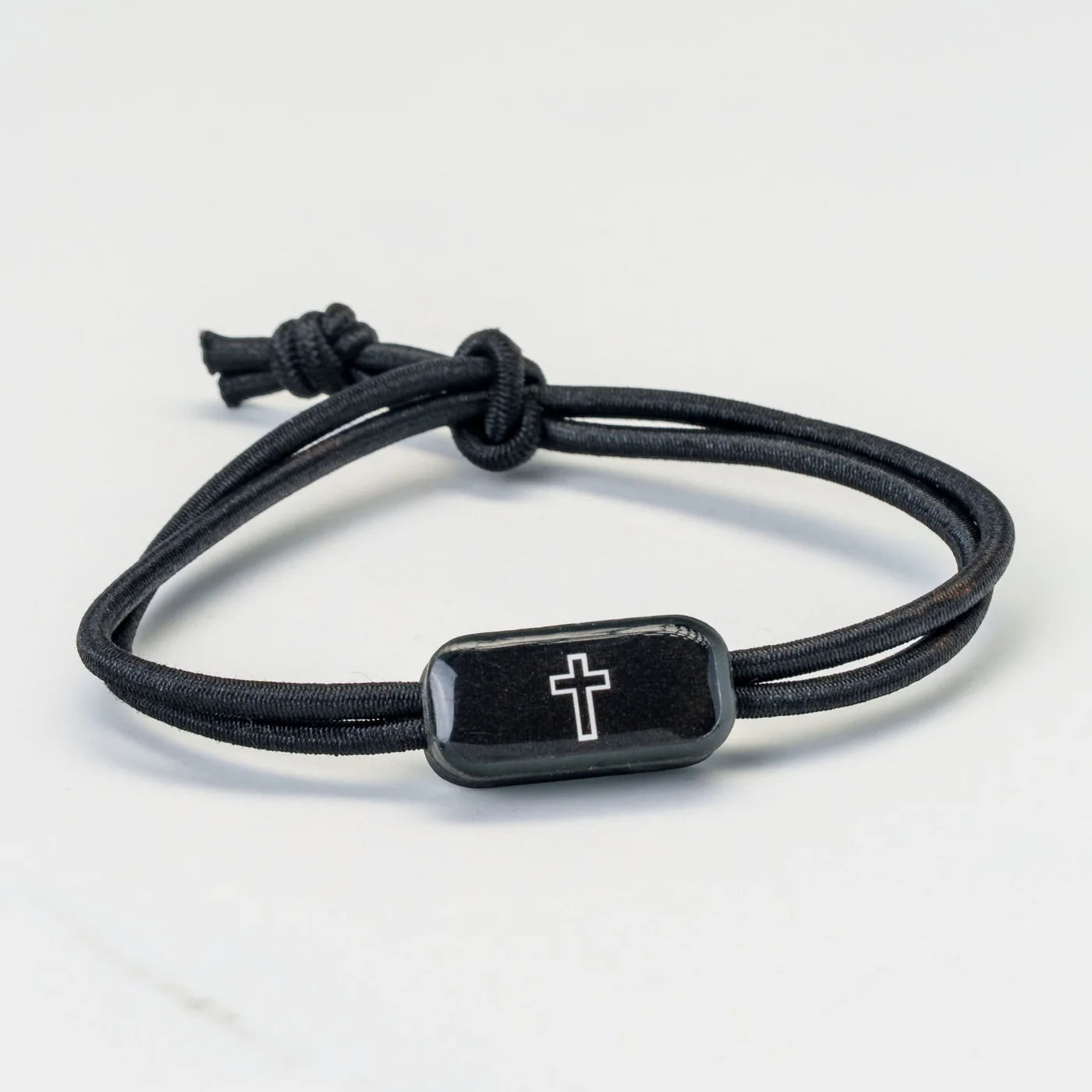 Tap to Pray - Survivor Series Tactical Bracelet - Onyx + Cross