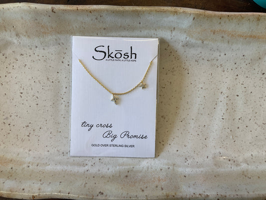 Tiny Cross & Star Necklace