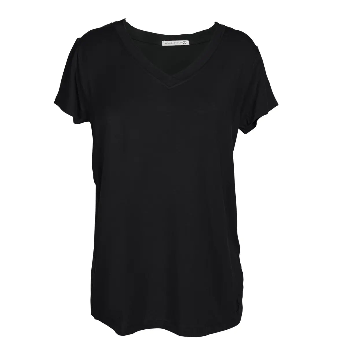 Black V-Neck Top