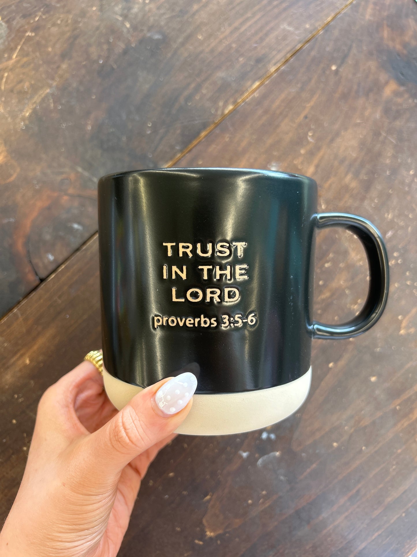 Man Of Faith Wax Resist Mug