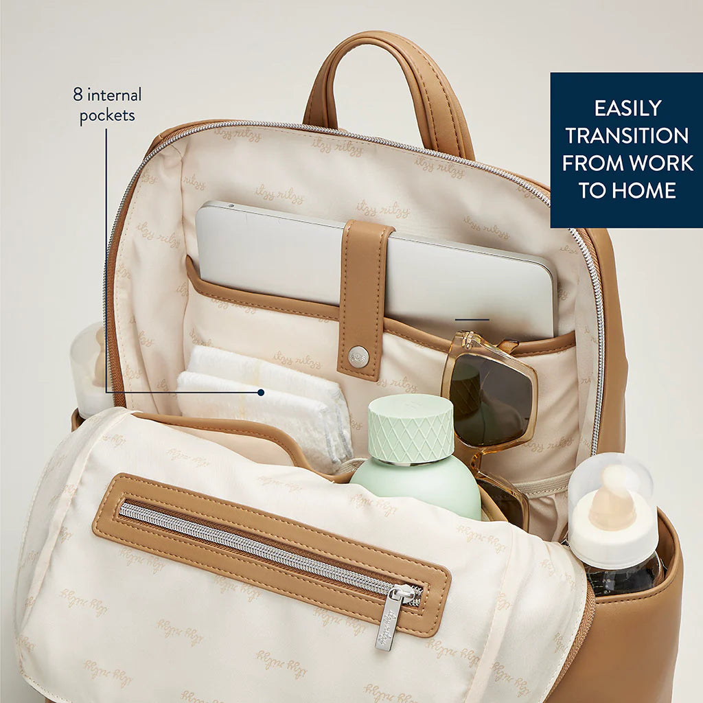 Eras Backpack w/ Changing Pad - Chai Latte