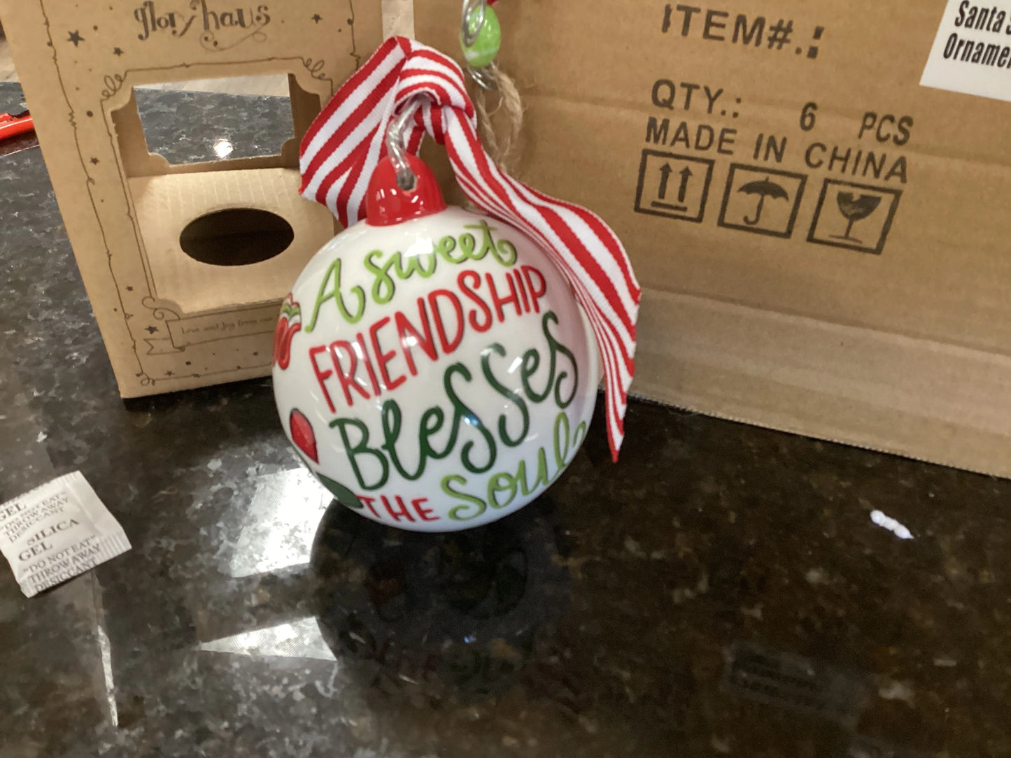 Sweet Friendship Blesses The Soul Ornament