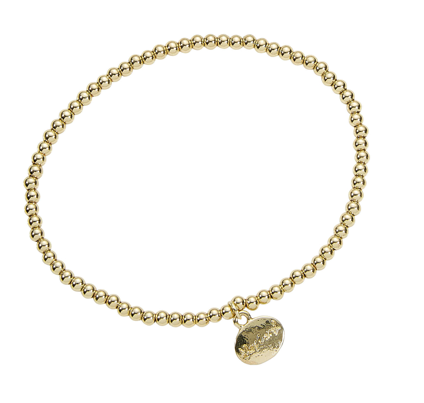 3MM Water Resistant Gold Ball Bracelet