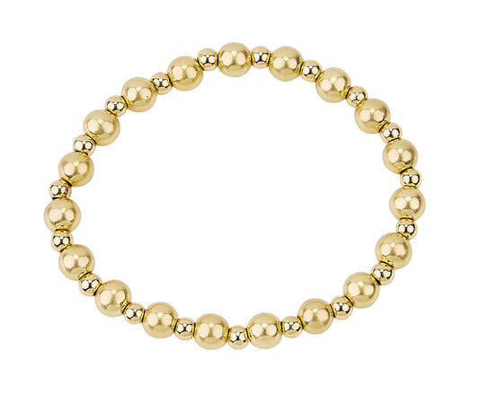 4MM & 6MM Water Resistant Gold Ball Bracelet
