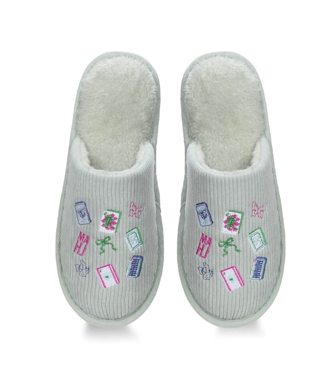 Mah Jong Plush Slippers