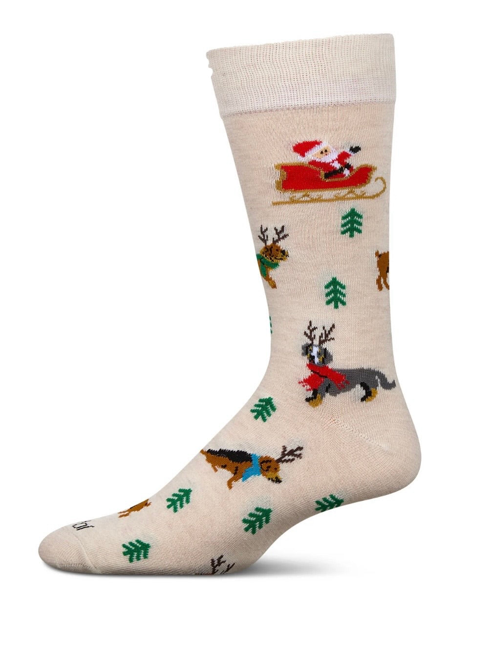 Reindeer Pups Men’s Holiday Crew Socks