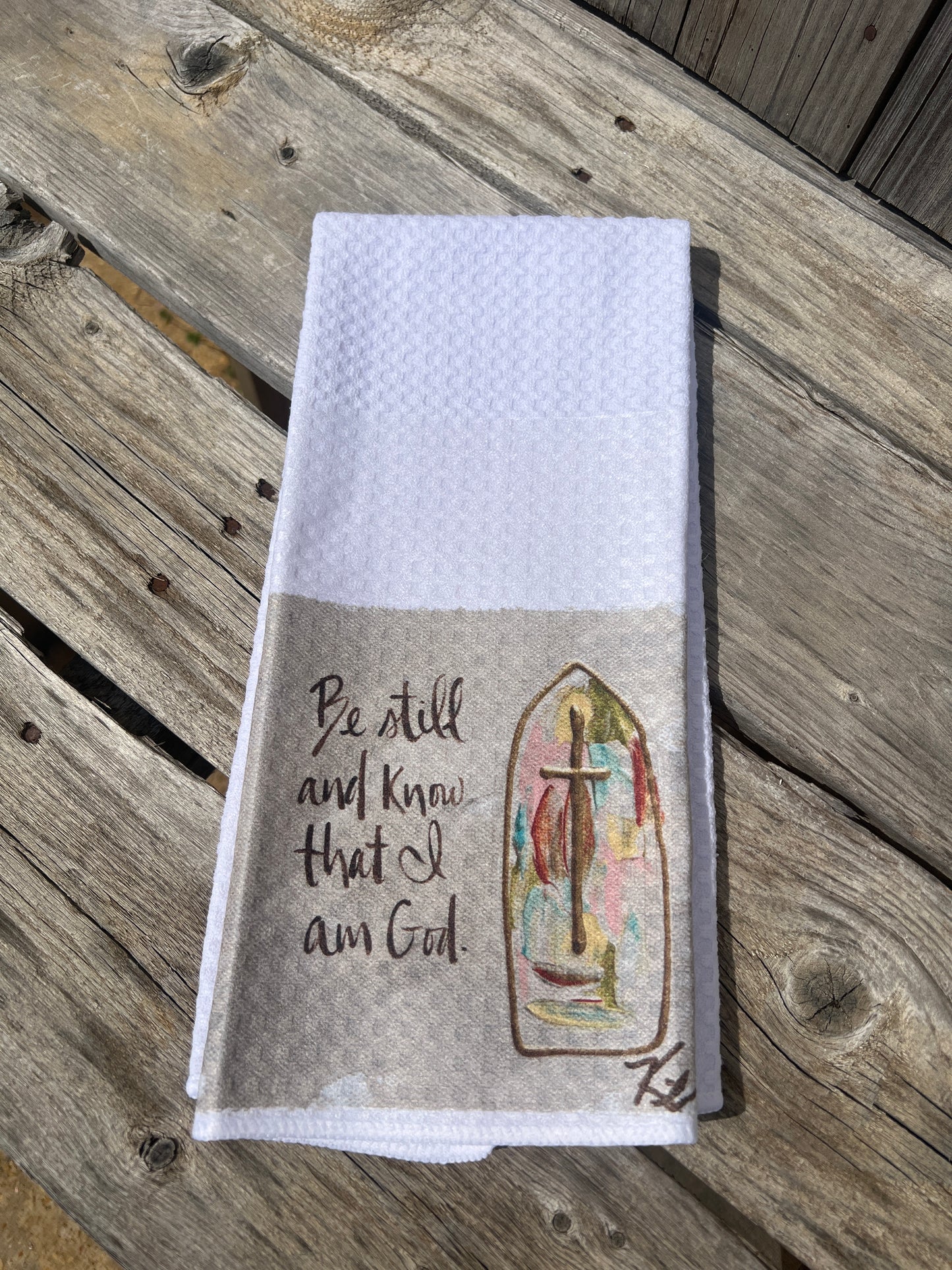 Be Still Tea Towel