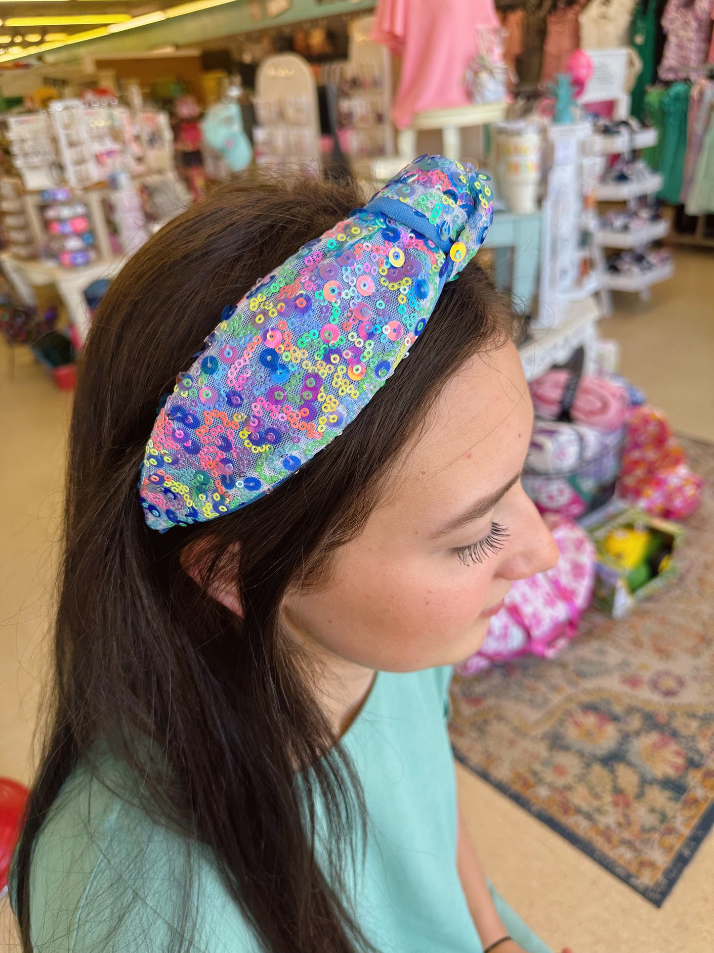 Neon Sequins Headband