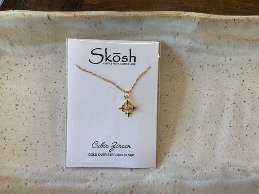 Floral Compass Necklace