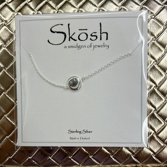 Silver Smiley Face Necklace